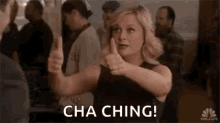 Thumbs Up Amy Poehler GIF - Thumbs Up Amy Poehler Approved GIFs