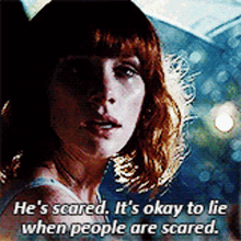 Jurassic World Claire Dearing GIF - Jurassic World Claire Dearing Hes Scared GIFs