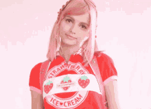Pink Hair Cosplay GIF - Pink Hair Cosplay Pigtails GIFs