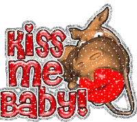 Kiss Me Baby Lips Sticker - Kiss Me Baby Lips Red Lips Stickers