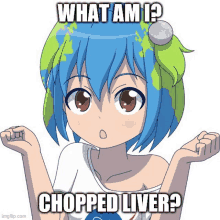 Earth Chan Chopped Liver GIF