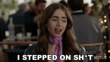 I Stepped On Shit Lily Collins GIF