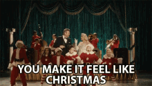 You Make It Feel Like Christmas Dancing GIF - You Make It Feel Like Christmas Dancing Grooving GIFs