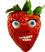 Strawberry Wink Sticker - Strawberry Wink Ok Stickers