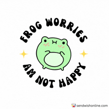 Frog Worried Frog Worries GIF - Frog Worried Frog Worries Am Not Happy GIFs