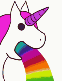 unicorn vomit puking rainbows