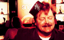Ron Swanson Drunk GIF - Ron Swanson Parks And Recreation Snake Hole GIFs