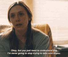 elizabeth olsen sorry for your loss leigh shaw