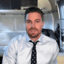 stephen amell wide eyes scared cute shocked