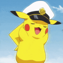 captain pikachu pikachu pokemon smug dance