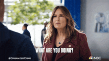 What Are You Doing Captain Olivia Benson GIF - What Are You Doing Captain Olivia Benson Mariska Hargitay GIFs