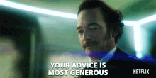 Your Advice Is Most Generous Chris Conner GIF - Your Advice Is Most Generous Chris Conner Poe GIFs