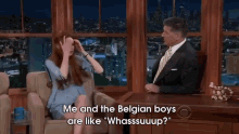 Belgians Love Their Girls Tall GIF - Karengillan Craigferguson Audio GIFs
