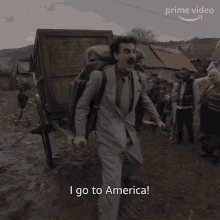 I Got To America Borat Subsequent Moviefilm GIF - I Got To America Borat Subsequent Moviefilm Borat GIFs