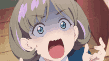 a cartoon character with a surprised look on her face