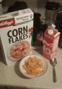 Corn Flakes Cereal GIF - Corn Flakes Cereal Bowl Of Cereal GIFs