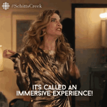 Its Called An Immersive Experience Annie Murphy GIF - Its Called An Immersive Experience Annie Murphy Alexis GIFs