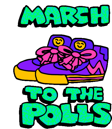 March To The Polls March Sticker - March To The Polls March Rally Stickers