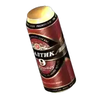 a can of beer that says premium on it