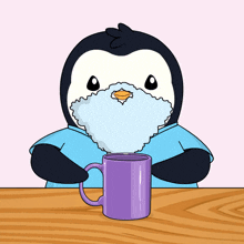 Coffee Penguin GIF - Coffee Penguin Gross GIFs
