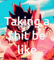 Shit Goku GIF - Shit Goku Kaioken GIFs