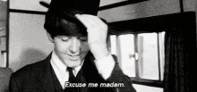 The Beatles Paul Mccartney GIF - The Beatles Paul Mccartney Excuse Me Madam GIFs