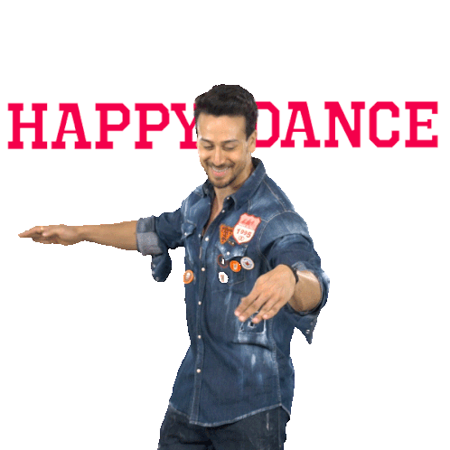Happy Dance Wave Sticker - Happy Dance Wave Smiling Stickers