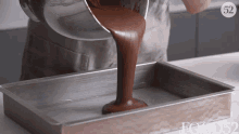 Pouring Batter GIF - Pouring Batter Chocolate Batter GIFs