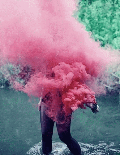 colorful smoke tumblr gif