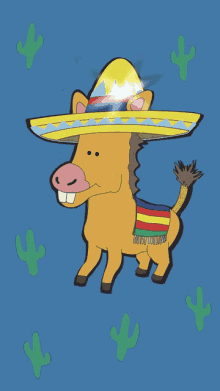 happy miniature donkey with lit up sombrero south park post covid south park event2 donkey with a sombrero