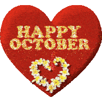 Happy October Sticker - Happy October Stickers