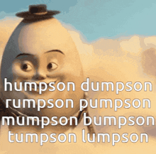 a picture of humpson dumpson rumpson pumpson humpson bumpson lumpson