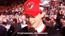 nico hischier new jersey devils its just awesome i feel awesome awesome