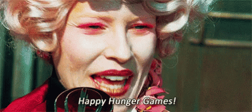 Happy Hunger Games! GIF - Hunger Games Effie - Discover & Share GIFs