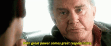 Great Power Great Responsibility GIF - Great Power Great Responsibility Uncle Ben GIFs