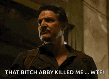 a man with a backpack says that bitch abby killed me ... wtf