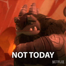 Not Today Aaarrrgghh GIF - Not Today Aaarrrgghh Trollhunters Tales Of Arcadia GIFs
