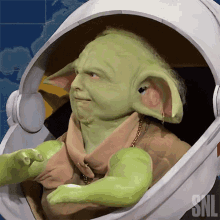 Head Shake Baby Yoda GIF - Head Shake Baby Yoda Saturday Night Live GIFs