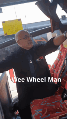 Wee Wheel Man Point GIF - Wee Wheel Man Point Back GIFs