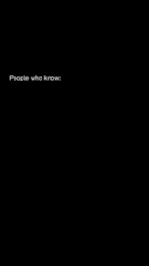 a blurry picture of a person with the words people who know at the top