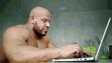 Typing Bald GIF - Typing Bald Big Body GIFs