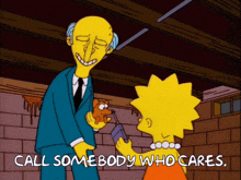 a cartoon says call somebody who cares on the bottom right