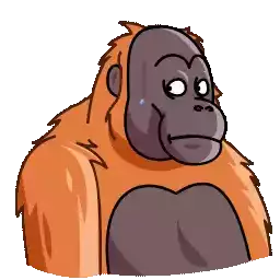 Orangutan Telegram Orangutan Sticker - Orangutan Orang Telegram Orangutan Stickers