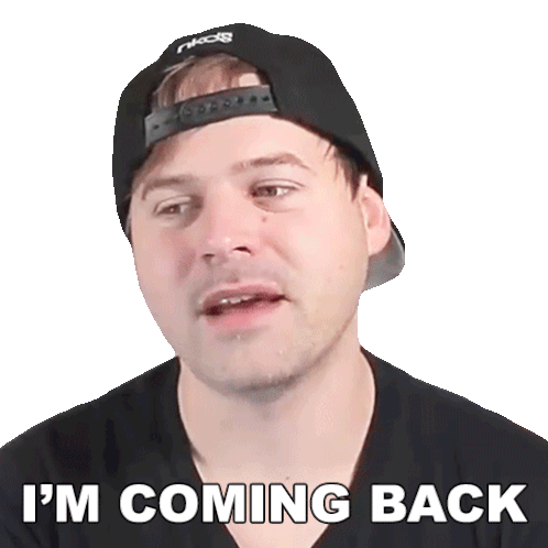 I'M Coming Back Jared Dines Sticker - I'M Coming Back Jared Dines I'Ll Be Returning Stickers