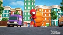 Getting Chased By A Big Pumpkin Spider Man GIF - Getting Chased By A Big Pumpkin Spider Man Peter Parker GIFs