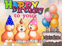 cat happy birthday to you singing