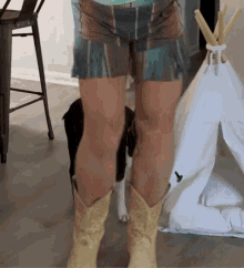 Steel Cowgirl Boots GIF