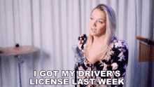 I Got My Drivers License Last Week Emma Heesters GIF - I Got My Drivers License Last Week Emma Heesters Drivers License Song GIFs