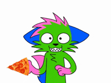 a cartoon cat is holding a chainsaw with the word oregon on it