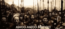 Awoo Awoo 300 GIF - Awoo Awoo 300 Spartans GIFs